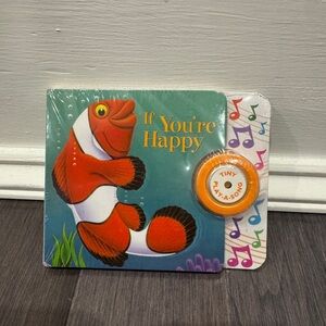 NWT Starcrest Tiny Play-a-Song Book with Music Button Plays If You’re Happy